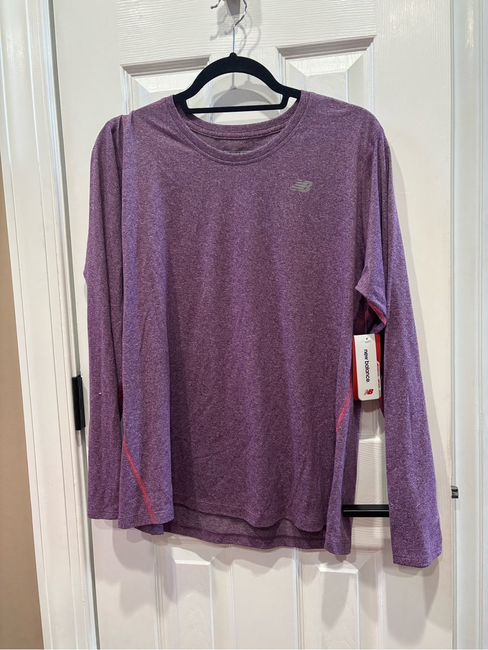 New Balance Purple Heathered Long Sleeve Athletic Top NWT XL